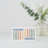 Panama Niedlich farbenfroh Visitenkarte (Stehend Vorderseite)