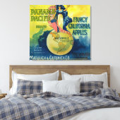 Panama Pacific Apple Crate Label Leinwanddruck (Insitu (Schlafzimmer))