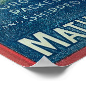 Panama Pacific Apple Crate Label Poster (Ecke)