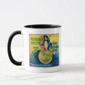 Panama Pacific Apple Crate Label Tasse (Links)
