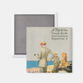 Panama Pacific Exposition Magnet (Vorderseite/Rückseite)