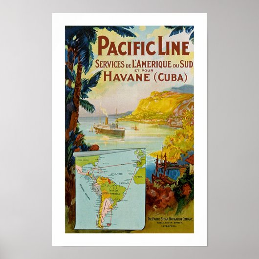 Panama Pacific Line Poster (Vorne)