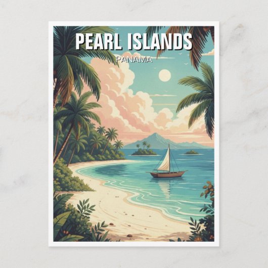 Panama Pearl Islands Travel Postkarte (Vorderseite)