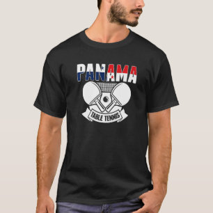 Panama Ping Pong Panamanian Tischtennis-Unterstütz T-Shirt