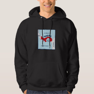 Panama Politische Landkarte in Fahnenfarben. Nachb Hoodie