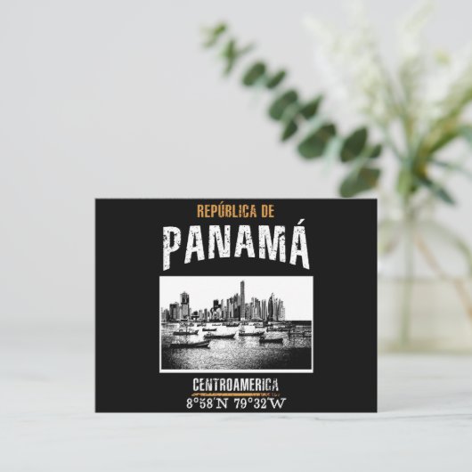 Panama Postkarte (Stehend Vorderseite)