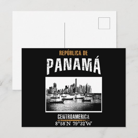 Panama Postkarte (Vorne/Hinten)