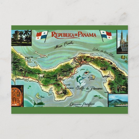 Panama-Postkarte Postkarte (Vorderseite)