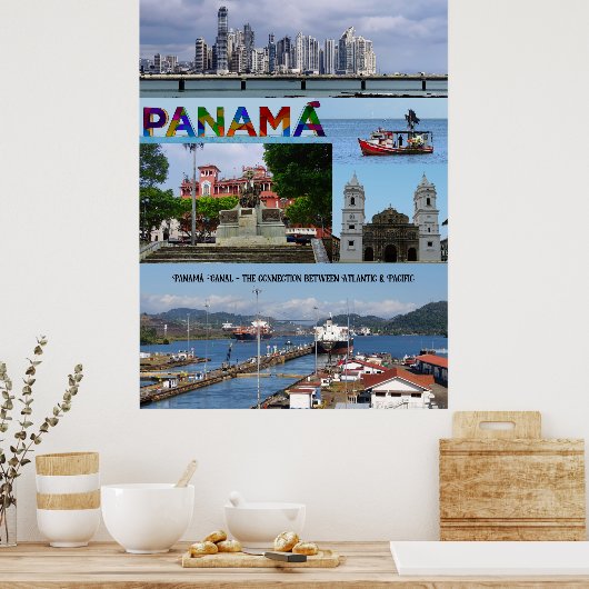 Panamá Print, Werteplakatpapier (Matte) Poster (Küche)