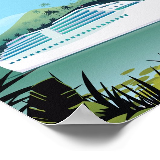 Panama-Reiseplakat, Poster (Ecke)