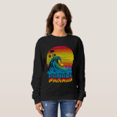 Panama Retro Throwback Surf & Beach Souvenir Sweatshirt (Vorne ganz)
