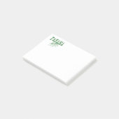 Panama Rooted Tree Roots Panamanian Word Art Post-it Klebezettel (angewinkelt)