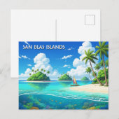 Panama San Blas Inseln Reise Postkarte (Vorne/Hinten)