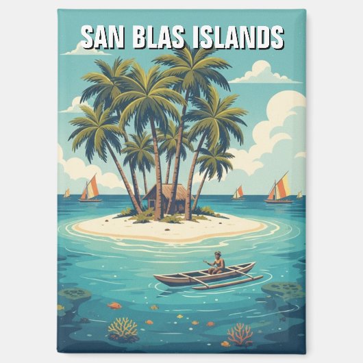 Panama San Blas Islands Travel Magnet (Vorderseite)