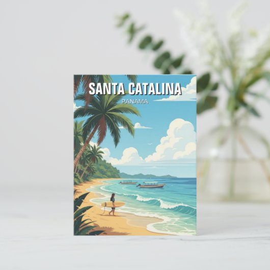 Panama Santa Catalina Travel Postkarte (Stehend Vorderseite)