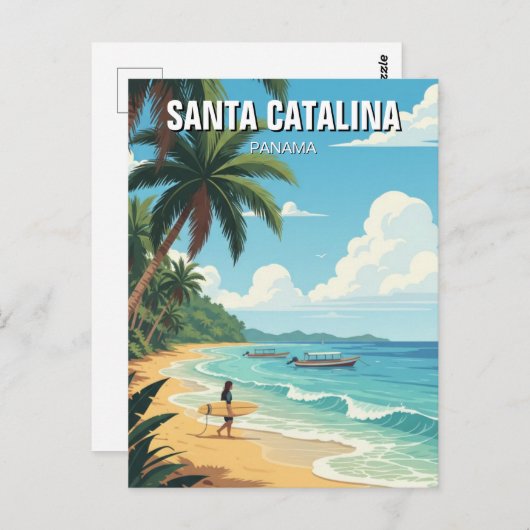 Panama Santa Catalina Travel Postkarte (Vorne/Hinten)