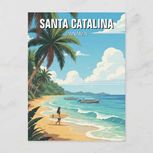 Panama Santa Catalina Travel Postkarte (Vorderseite)