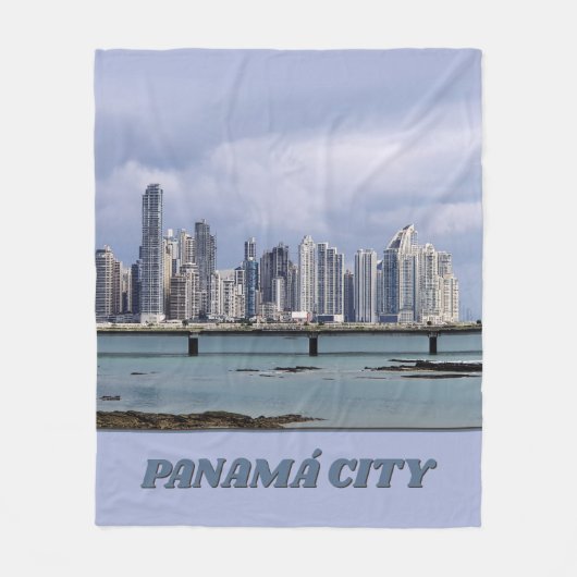 Panama Skyline Fleecedecke (Vorderseite)