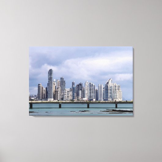 Panama Skyline Leinwanddruck (Vorderseite)