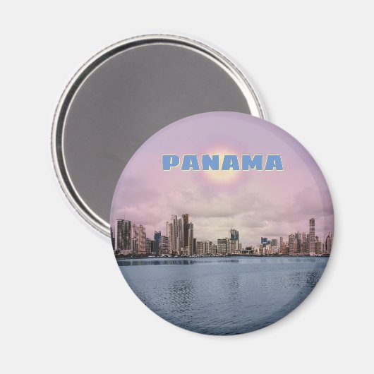Panama Skyline Magnet (Vorderseite/Rückseite)