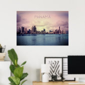 Panama Skyline Poster (Heimbüro)