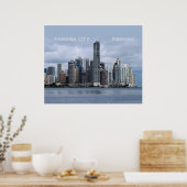 Panama Skyline Poster mit/aus anpassbarem Text (Küche)
