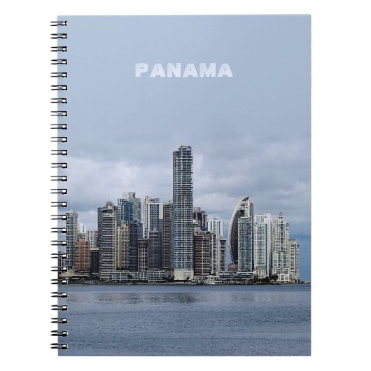 Panama Skyline (Text anpassbar) Notizblock (Vorderseite)