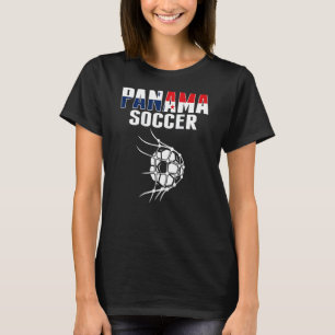 Panama Soccer Ball im Netz Panamaischer Fußballver T-Shirt