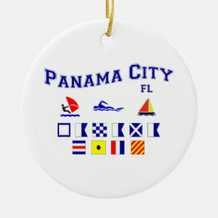 Panama-Stadt, FL - Seerechtschreibung Keramikornament