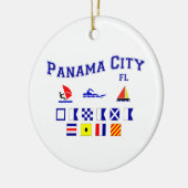 Panama-Stadt, FL - Seerechtschreibung Keramikornament (Links)