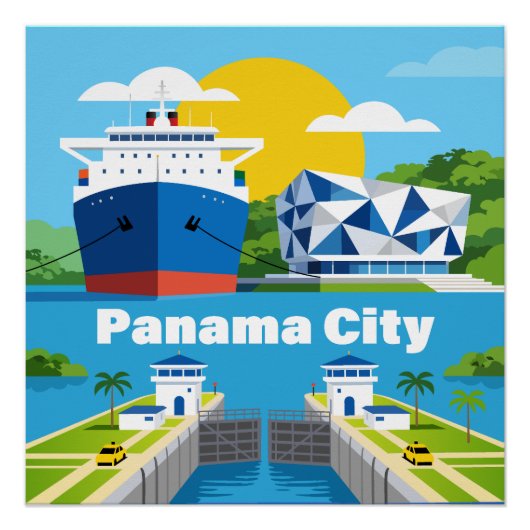 Panama-Stadt Panama Poster (Vorderseite)
