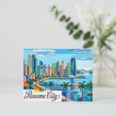 Panama-Stadt Postkarte (Stehend Vorderseite)
