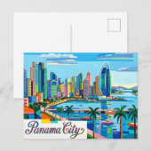 Panama-Stadt Postkarte (Vorne/Hinten)
