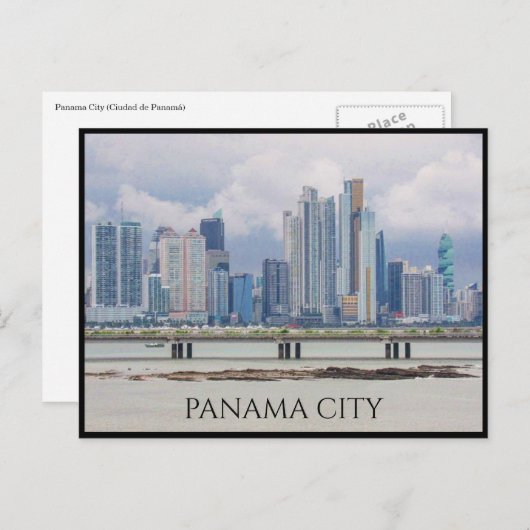 Panama-Stadt Postkarte (Vorne/Hinten)