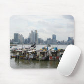 Panama-Stadt Skyline mit Fischerbooten Mousepad (Mit Mouse)