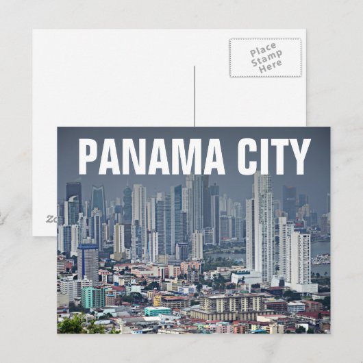 Panama-Stadt Skyline Postkarte (Vorne/Hinten)