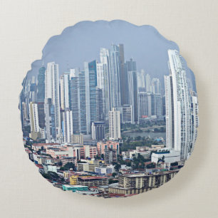 Panama-Stadt Skyline Rundes Kissen