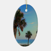 Panama-Stadt Strand, Florida-Palmen Keramik Ornament (Rechts)