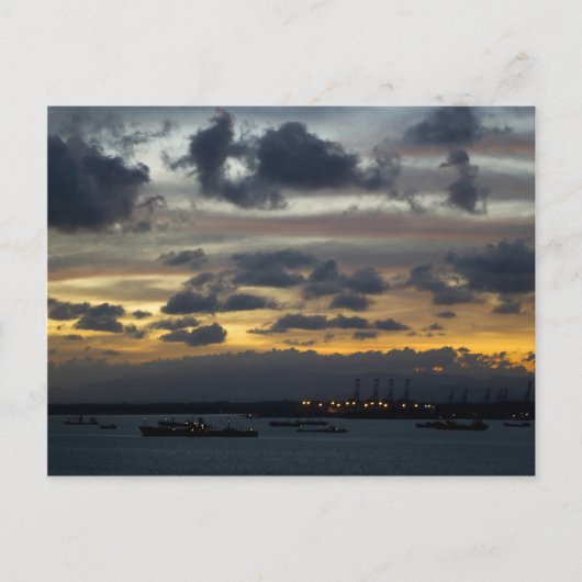 Panama Sunrise 1 Postkarte (Vorderseite)