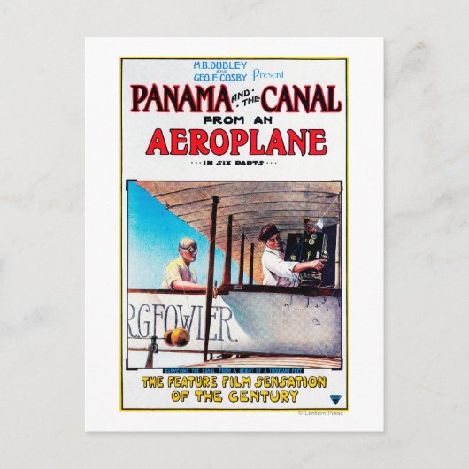 Panama und das Canal Airplane Movie Promo Poster Postkarte (Vorderseite)