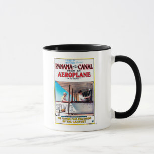 Panama und das Kanal-Flugzeug-Filmpromo-Plakat Tasse
