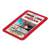 Panama und der Canal Flugzeug Film Promo Poste Magnet (Linke Seite)