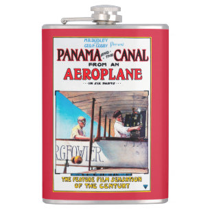 Panama und der Kanal Aeroplane Film Promo Poste Flachmann