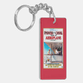Panama und der Kanal-Flugzeug-Filmpromo-Posten Schlüsselanhänger (Vorderseite links)