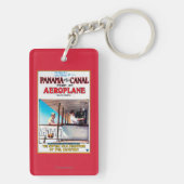 Panama und der Kanal-Flugzeug-Filmpromo-Posten Schlüsselanhänger (Rückseite)