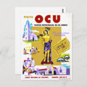 Panama Vintage Travel Poster neu Postkarte (Vorne/Hinten)