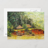 Panama Watercolor Postkarte (Vorne/Hinten)