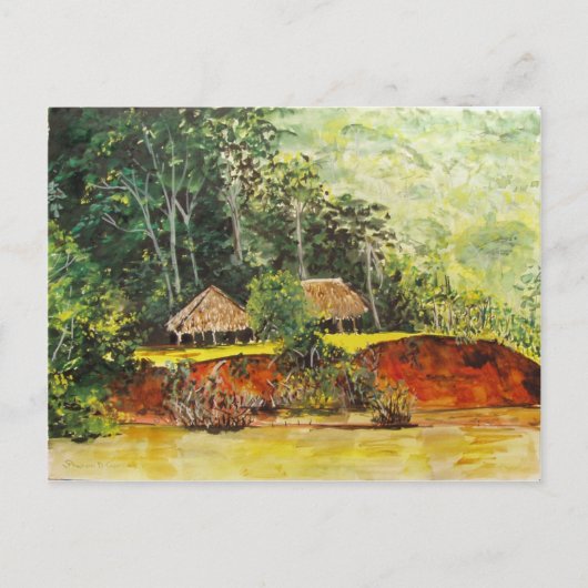 Panama Watercolor Postkarte (Vorderseite)
