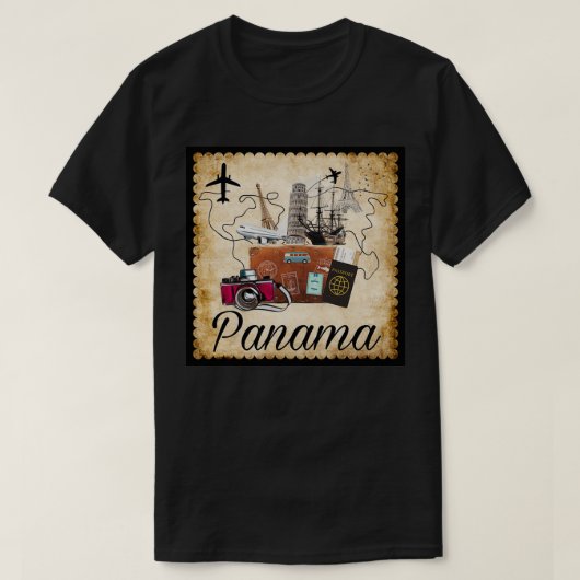 Panama World Travel Souvenir Reiseziel Tr T-Shirt (Design vorne)