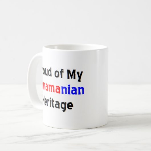 Panamaische Kaffeekaffee-Tasse Kaffeetasse (Vorderseite Links)